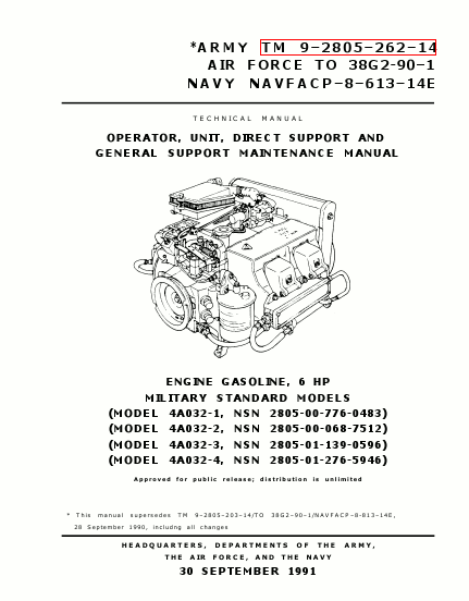 TM 9-2805-262-14 Technical Manual